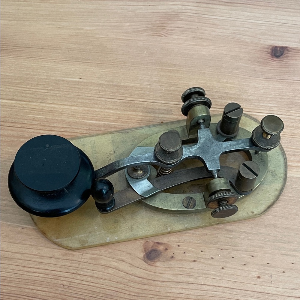 Antique Telegraph Key from J.H. Bunnell & Co.